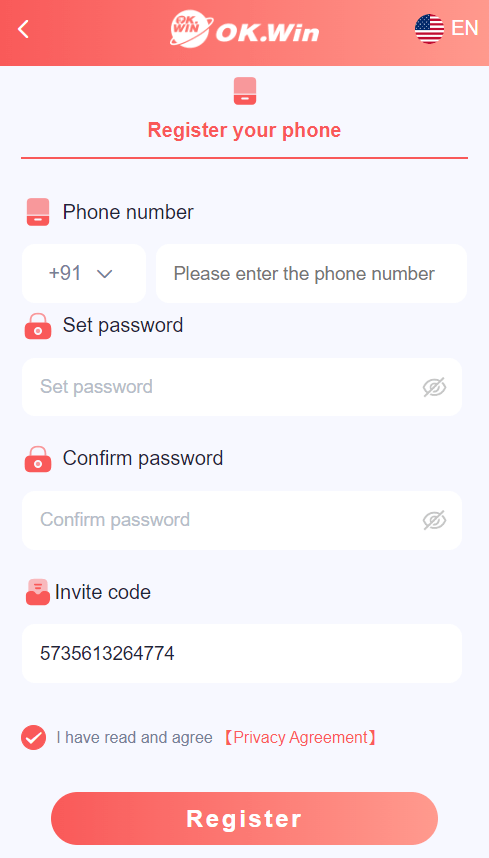 How To Register On Ok Win